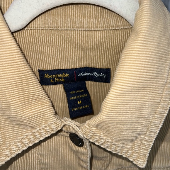 Abercrombie & Fitch Women Corduroy Tan Jacket Size M - Picture 3 of 12